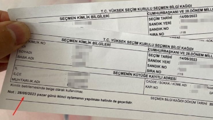 YSK’dan seçmen bilgi kağıdı kararı!