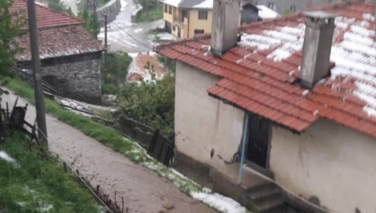 Bursa’da şiddetli dolu yağışı ürünleri vurdu!