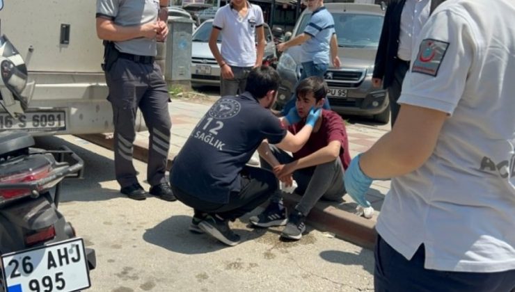 Bursa’da çalınan motosikletini teslim alan şahıs duran otobüse çarptı