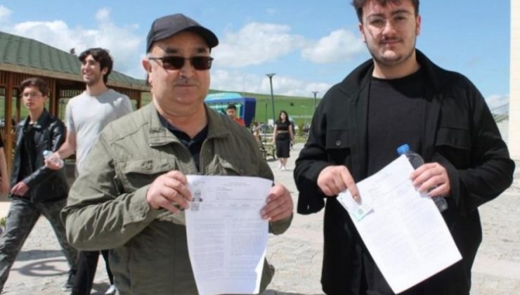 Oğluyla aynı fakültede sınava girdi!