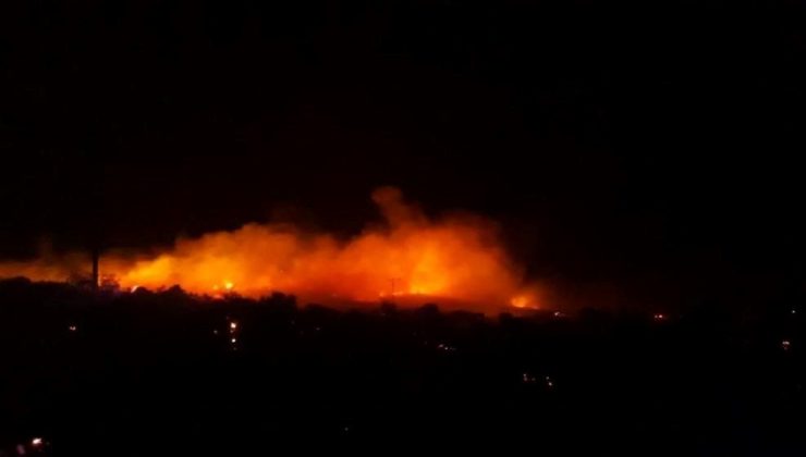 Urla’da makilik alanda yangın: Ekipler bölgede