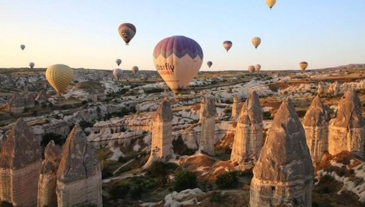 Kapadokya’yı 3 milyondan fazla turist ziyaret etti