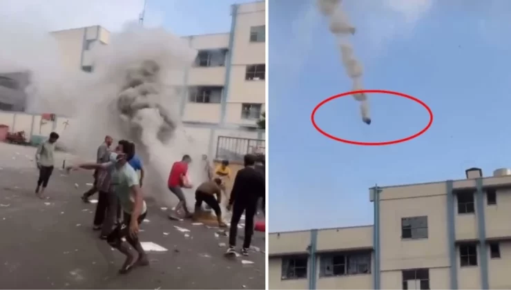 İsrail, Gazze’deki bir okulu yasaklı olan beyaz fosfor bombalarıyla vurdu!