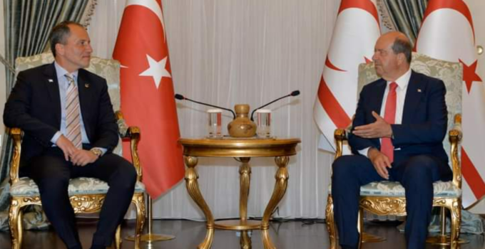 Dr. Fatih Erbakan, KKTC Cumhurbaşkanı Ersin Tatar ile görüştü