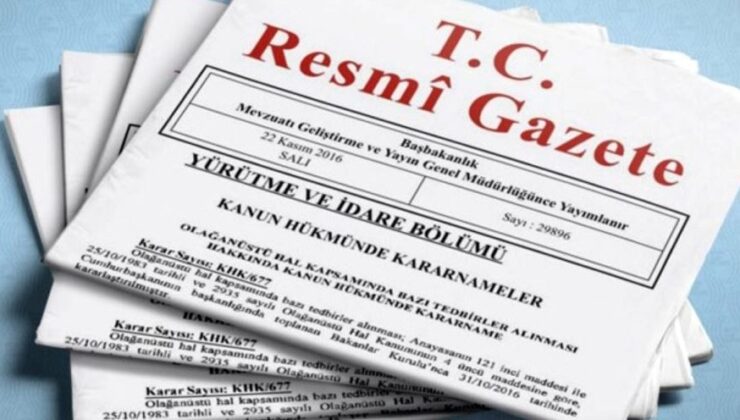 Yeni atamalar Resmi Gazete’de!