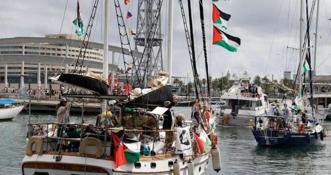 Sumud (Kararlılık) Filosu Gazze’ye yelken açtı