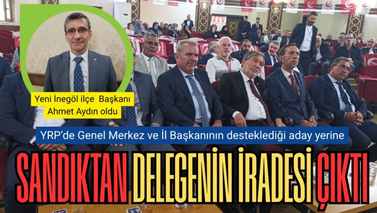 Yeniden Refah İnegöl’de Ahmet Aydın dönemi başlıyor
