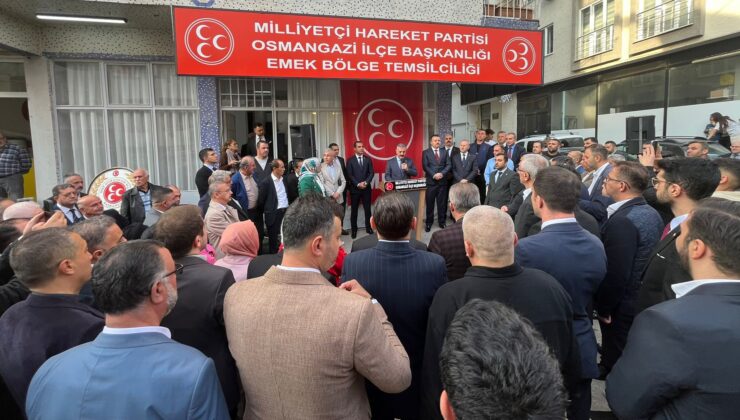 MHP Osmangazi Emek Bölge Temsilciliği Törenle Açıldı