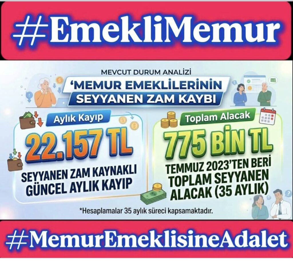 “Emekli Memurları Çığlıklarını Neden Duymuyorsunuz!”